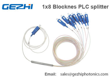 1*8 Optical Fiber PLC splitter Blockness type Planar Light Circuit splitters
