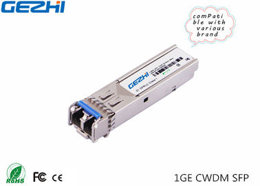 1.25Gbps Single mode Dual LC high Power Budget 40km CWDM SFP Transceiver Module