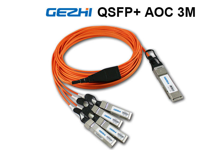 Qsfp To 4x Sfp Dac Aoc Cables 3 Meter Qdr Breakout Fiber Optic Cable 40gb S