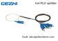 GEPON PLC Splitter 1x4 Fiber Optical Splitter Blockness Tube SC/UPC Connector