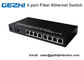 Fiber Optic PoE Network Gigabit Ethernet Switch 8 port 10/100Mbps 24V/48V