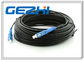 Fiber To The Home Optical Patch Cable 1 Core LSZH SC / SC LSZH 300M Black Steel
