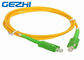 Indoor Patch Cord Accessories GJXFH G657A2 LSZH SC / APC - SC / APC Polishing
