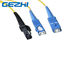 LC / APC Patch Cord MT - RJ to SC Singlmode Duplex Zipcord Without Clip Yellow