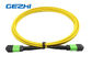 Single Mode 12 Fiber Patch Cord Accessories , MPO Patch Cord Truck Cable Jumper