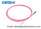 LC / PC - FC / PC Optic Patch Cord Jumper OM4 50/125um Multimode LSZH 2M Pink Jacket