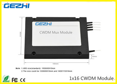 1x16CH CWDM Mux Demux Module 1260~1620nm LC connecter Multiple wavelengths to choose