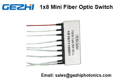 Mini Size 1x8 Opto-Mechanical Optical Switches 8x1 Latching Fiber optic Switch